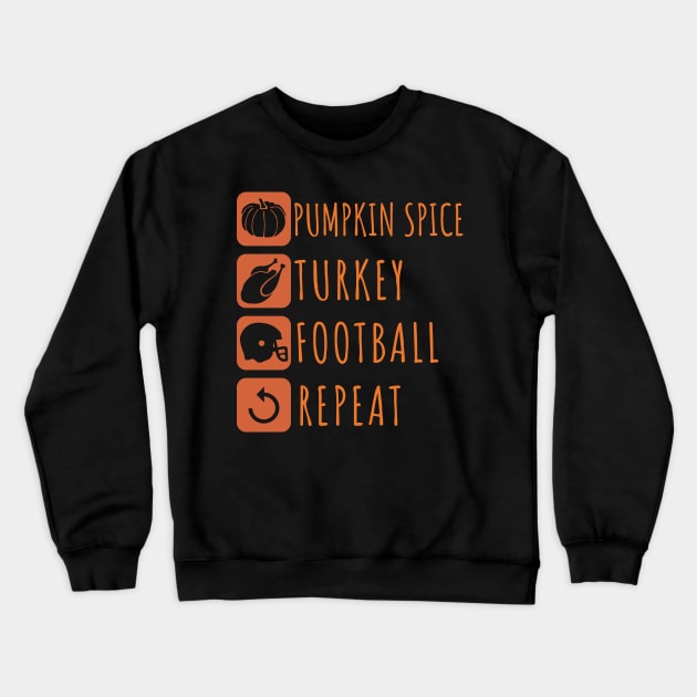 Autumnal Feast Cycle Crewneck Sweatshirt by Life2LiveDesign